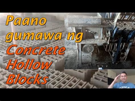 paano gumawa ng hollow blocks|PAANO GAWIN ANG HOLLOW BLOCK .